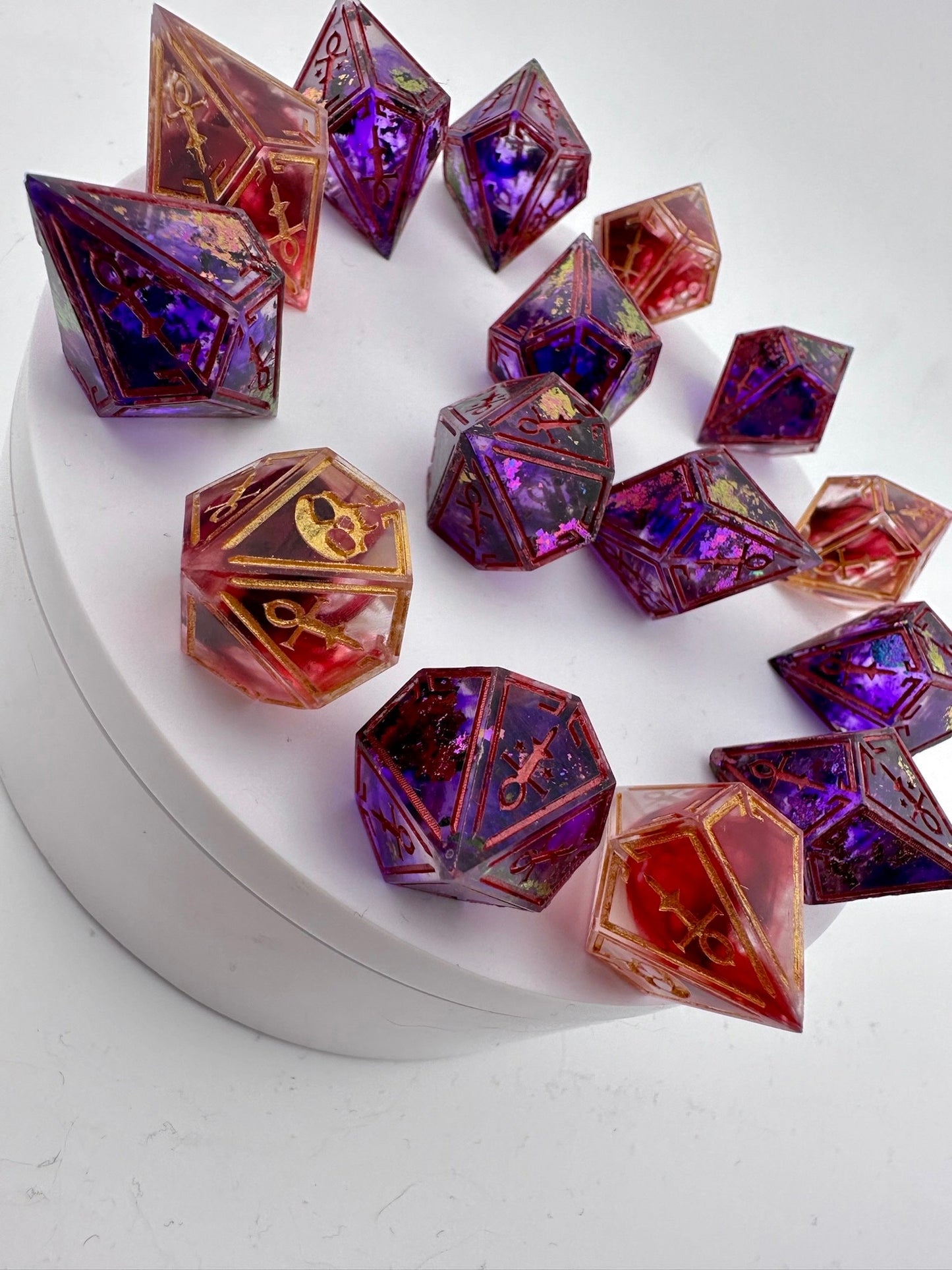 Premium Amaranth Vampire dice set