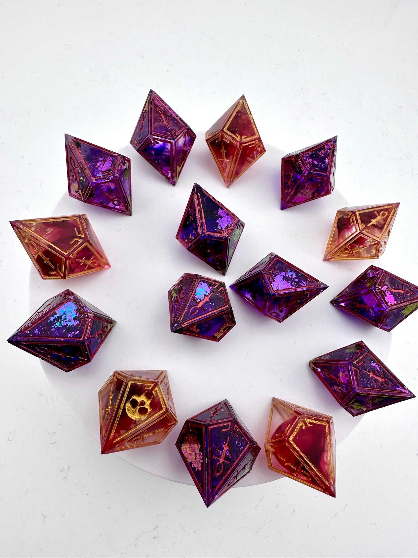 Premium Amaranth Vampire dice set