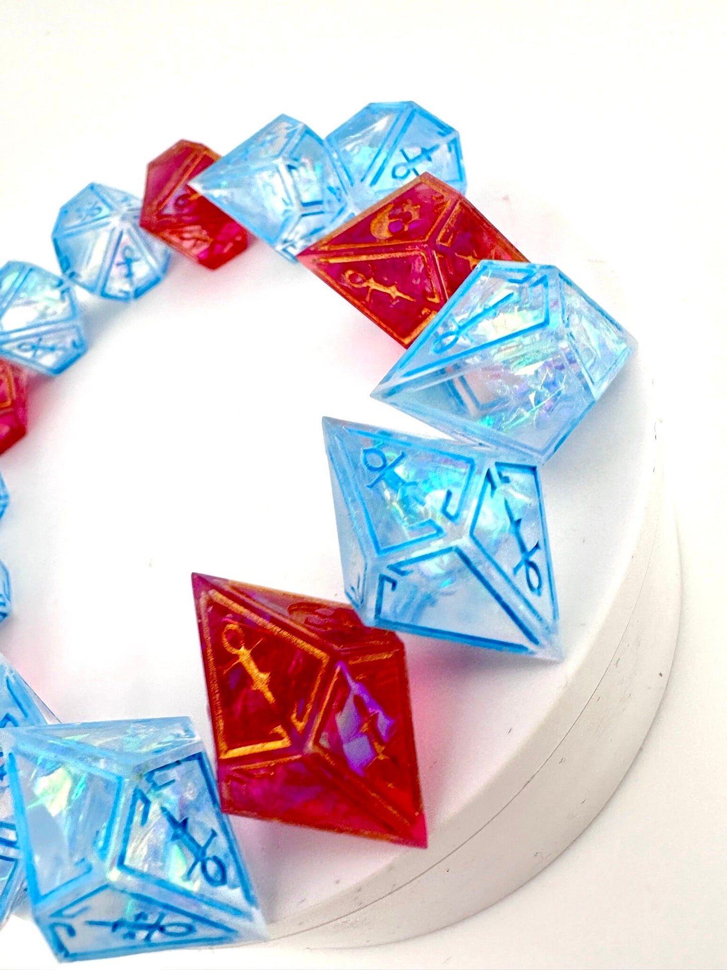 Premium Blue Blood Vampire dice set