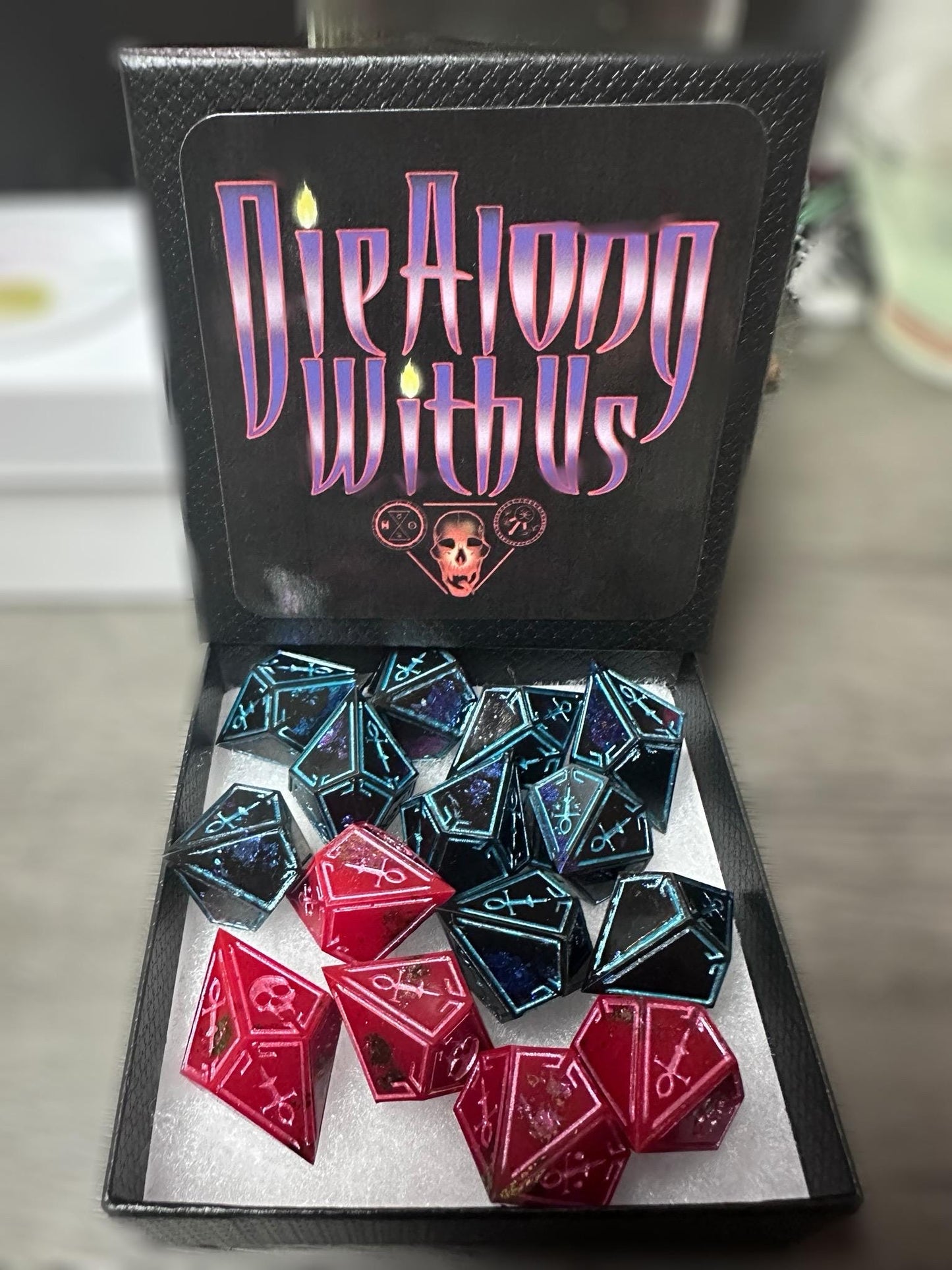 Premium Into Oblivion - Amaranth Vampire dice set