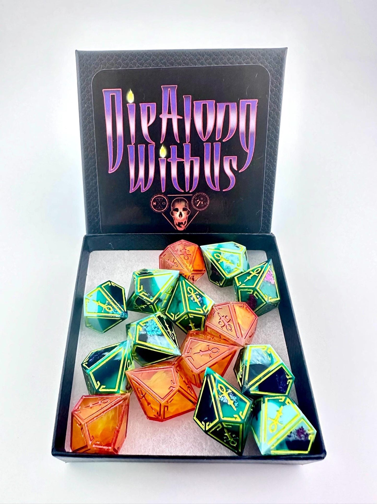 Premium Feral Beast Amaranth Vampire dice set